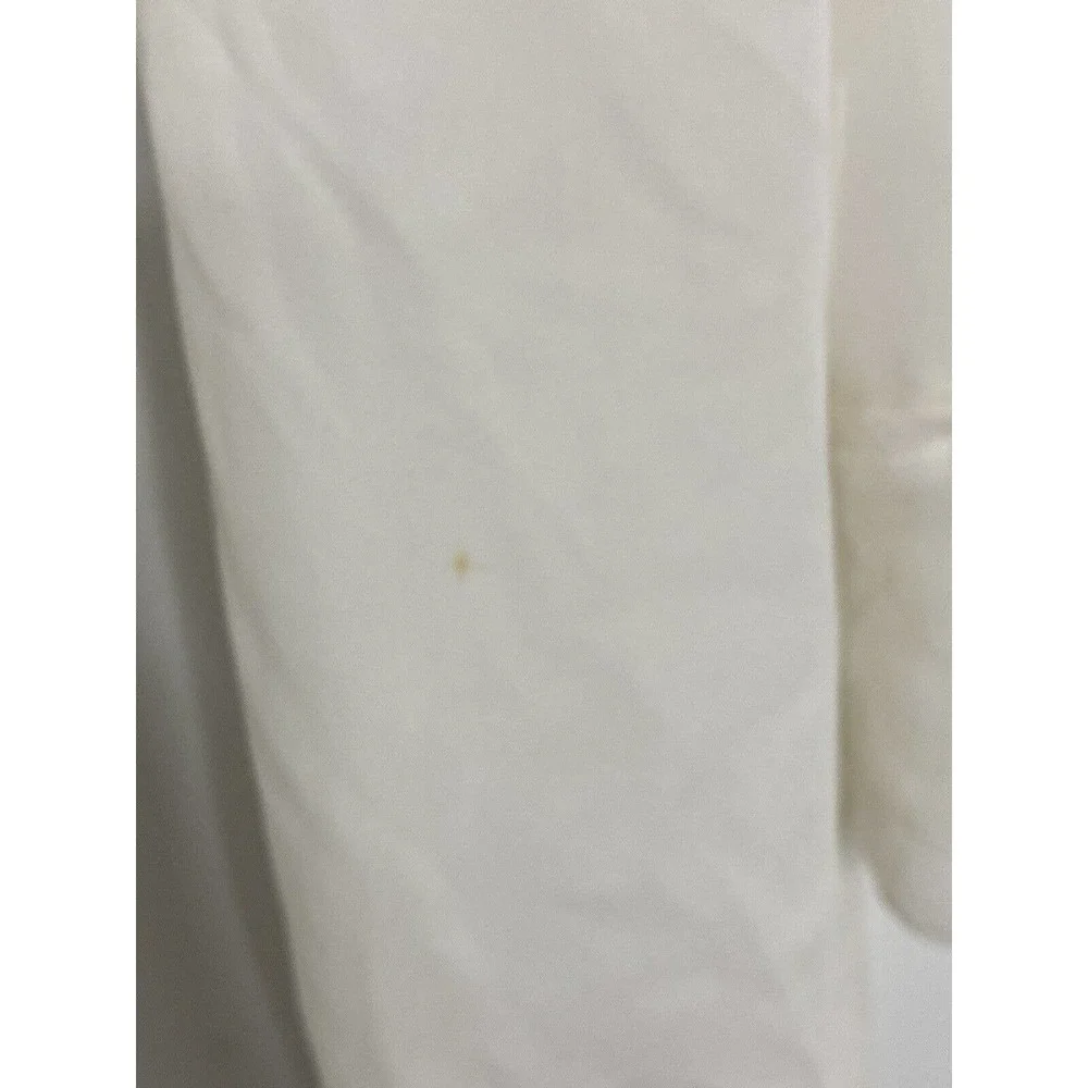 Parker Women Ivory Long Sleeve 100% Silk Button Boho Blouse Top Sz Small O1 - Picture 8 of 8